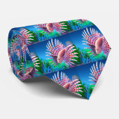 コーラルリーフライオンフィッシュタイ ネクタイ (ロール)