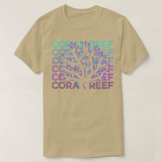コーラルリーフレトロギフト Tシャツ (デザイン正面)