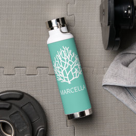 コーラルリーフ名前をカスタムするサマービーチ ウォーターボトル