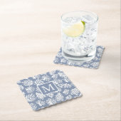 コーラルリーフ夏の沿岸ビーチモノグラム屋外 ペーパーコースター (インサイチュ)