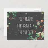 コーラルリーフ感動的アンダーサーフェス引用文 シーズンポストカード (正面/裏面)