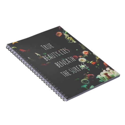 コーラルリーフ感動的アンダーサーフェス引用文 ノートブック (右側)