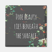 コーラルリーフ感動的アンダーサーフェス引用文 マグネット (正面)