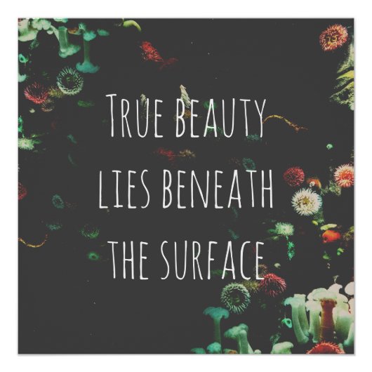 コーラルリーフ感動的引用文 ポスター (正面)