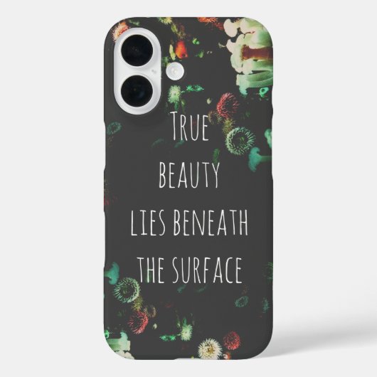 コーラルリーフ感動的引用文 Case-Mate iPhoneケース (裏面)