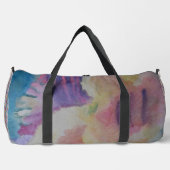 コーラルリーフ抽象芸術アート ダッフルバッグ (正面)