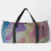 コーラルリーフ抽象芸術アート ダッフルバッグ (裏面)