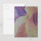 コーラルリーフ抽象芸術アート ポストカード (正面/裏面)