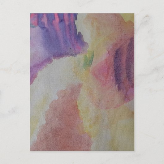 コーラルリーフ抽象芸術アート ポストカード (正面)