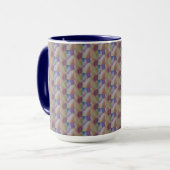 コーラルリーフ抽象芸術アート マグカップ (正面左)