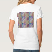 コーラルリーフ抽象芸術アート Tシャツ (裏面)