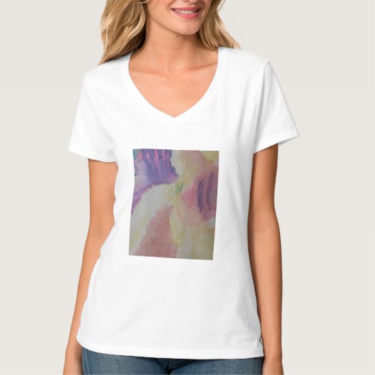コーラルリーフ抽象芸術アート Tシャツ (正面)