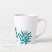 コーラルリーフ絵を描ズシーカメビーチ海マグ カフェラテマグ (右)