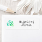 コーラルリーフ絵画差出人住所 ラベル (インサイチュ)