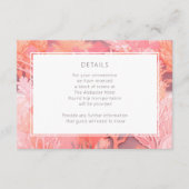 コーラルリーフ鮮やか赤面ピンク詳細 エンクロージャーカード (正面)