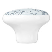 コーラルリーフ&シーシェルビーチブルーグレー セラミックノブ (側面)