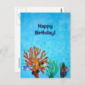 コーラルリーフ – ハッピーバースデー! ポストカード (正面/裏面)