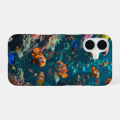 コーラルリーフ iPhone 16ケース (裏面横)