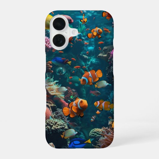 コーラルリーフ iPhone 16ケース (裏面)