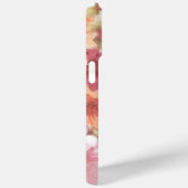 コーラルレッドオレンジ赤面ピンクウォーターカラーフラワー Case-Mate iPhoneケース (裏面 / 右)