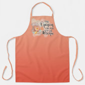 コーラルレッドグラディエントあなたの意見の一部ではないレシピ エプロン (正面)