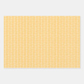 コーラルレッドサニーイエローグリーン抽象芸術ジグザグアート ラッピングペーパーシート (正面3)