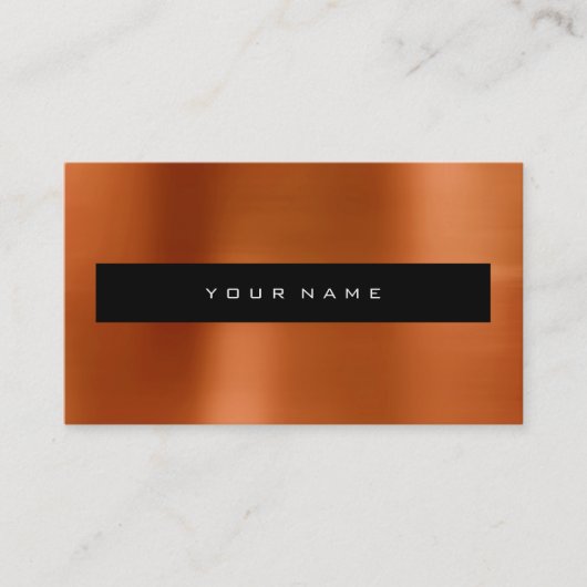 コーラルレッドメタリック黒ファッションスタイリスト 名刺 (正面)