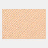 コーラルレッド赤面ピンクミントブルーグリーンオーナメント ラッピングペーパーシート (正面3)