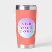 コーラルロゴ企業の事業 保温保冷タンブラー (背面)