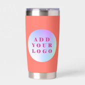 コーラルロゴ企業の事業 保温保冷タンブラー (正面)