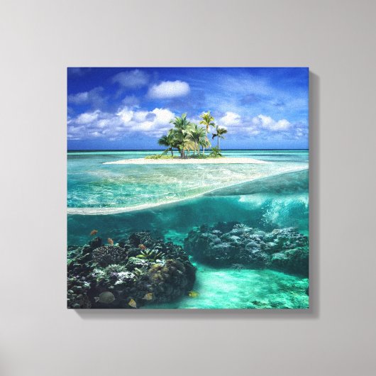 コーラル島 キャンバスプリント (正面)