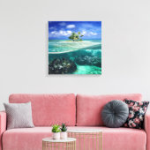 コーラル島 キャンバスプリント (インサイチュ (リビング))