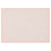 コーラル市松模様にピーチグレーテーブルクロスとスタイル テーブルクロス (正面(横))