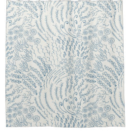 コーラル海ビーチイ シャワーカーテン