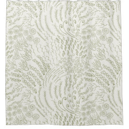 コーラル海ビーチイ シャワーカーテン