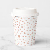 コーラル紙吹雪ウォーターカラードット紙カップ 紙コップ (左)