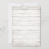 コーラル素朴ネイビーメイソンジャールブランチブライダルシャワー 招待状 (裏面)