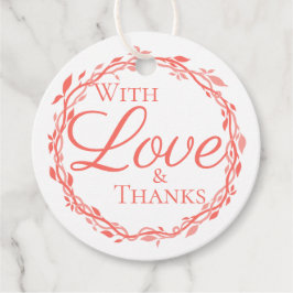 コーラル結婚ウッシモダンの素朴両面 フェイバータグ