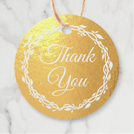 コーラル結婚ウッドズ両面金箔 フェイバータグ