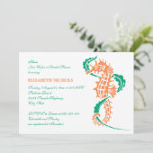 コーラル結婚ズブライダルシャワー 招待状 (スタンド正面)