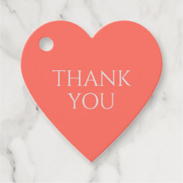 コーラル結婚ハート フェイバータグ