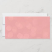 コーラル結婚金ゴールドの写真の愛と感謝していありがとう サンキューカード (裏面)