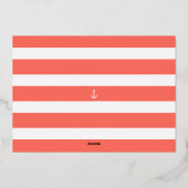 コーラル航海のシーズ&グリーティング海フォトフレーム 箔シーズンカード (裏面)