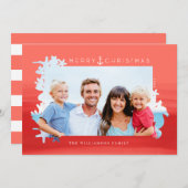 コーラル航海のメリークリスマス海フォトフレーム シーズンカード (正面/裏面)