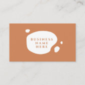 コーラル金ゴールドかわいいミニマルサロンコーヒーショップ ロイヤリティカード (正面)