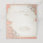 コーラル金ゴールドモロッコアラビアンナイツテーブル番号 プレイスカード (外部開封)