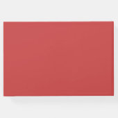 コーラル35結婚周年記念写真ハート ゲストブック (裏面)