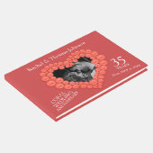 コーラル35結婚周年記念写真ハート ゲストブック (コーナー)