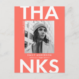 コーラル |はっきりした写真卒業 ポストカード