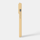 コーラル カーネーション ボタニカル ウォーターカラー オーダーメイド ネーム iPhoneケース (左側面)